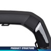 PIT66 Glossy Black Front Fog Light Outer Bezel Cover Set,