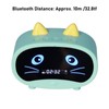 Bluetooth Speaker,Small Alarm Clock Radio for Bedrooms,Dual Alarm, LED Display,Cute