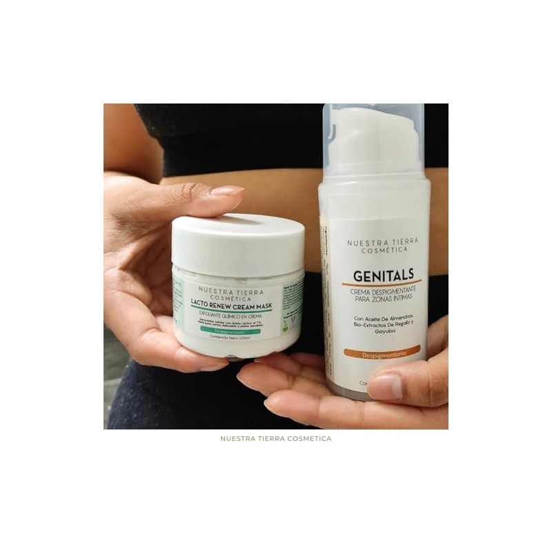 Nuestra Tierra Cosmetica Kit Despigmentante Zonas Íntimas Crema Genitals Mascarilla