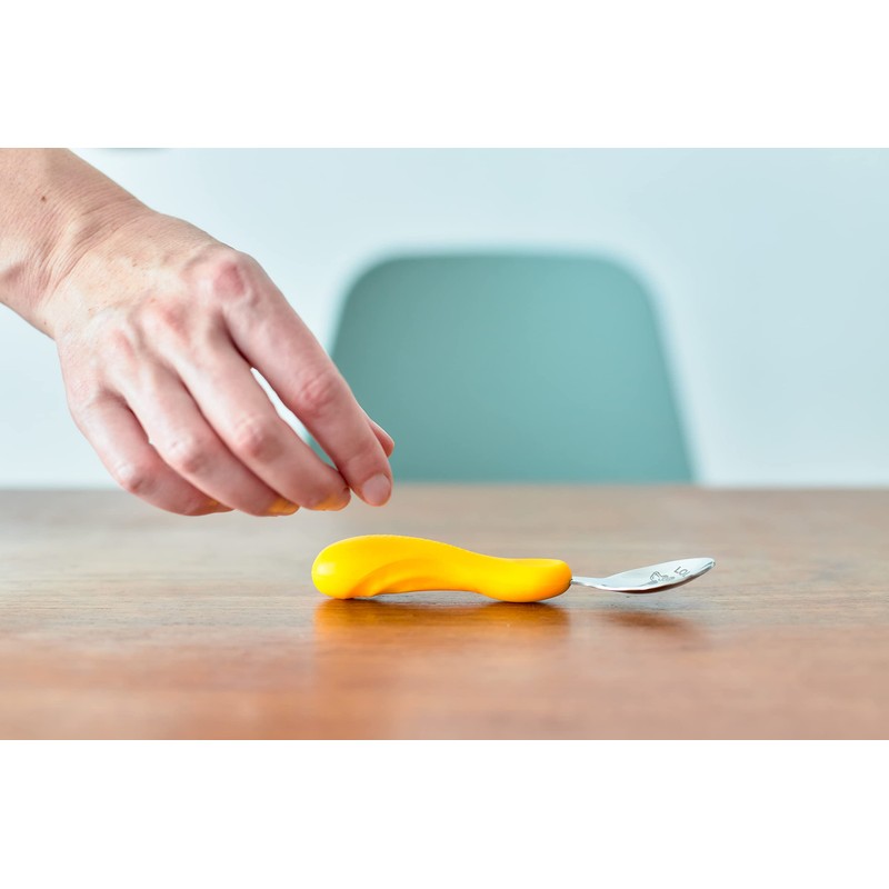 MARCUS & MARCUS Easy Grip Spoon & Fork Giraffe
