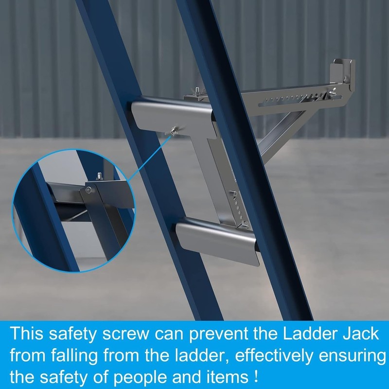 Moncer 2PCS Ladder Jack Kit, Adjustable Stabilizer Tripod Load Bearing