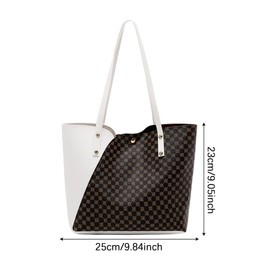 AWAVM 2024 New Women's Bag Set Fashionable Handbags, Women's Purse Shoulder Bags, Tote Bag For Women's Bags,Ladies Handbag Soft Leather Large Capacity Tote Bag Handbags for Women (Brown)