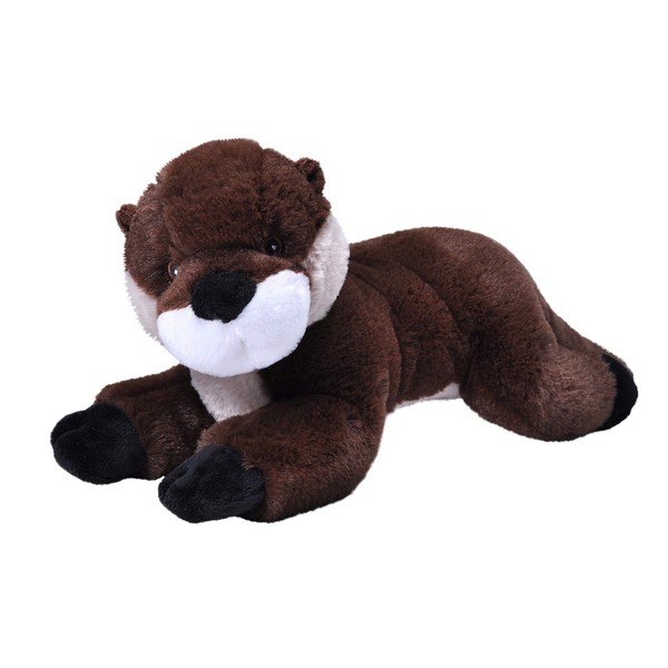 Wild Republic EcoKins River Otter Stuffed Animal 12 inch, Eco Friendly Gifts for Kids, Plush Toy, Handcrafted Using 16 Recycled Plastic Water Bottles