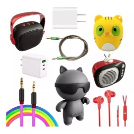 Maíz Kit Audifono In Ear Bocina Bluetooth Cable Auxiliar Cargador