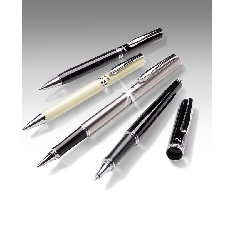 Pentel Sterling Rollerball Pen - Silver Barrel with Gift Box