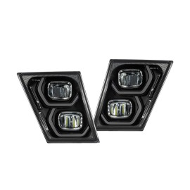 EVERESTHD Fog Light Pair Set 12V LED Front Bumper Lamps Truck Fit For 2003-2017 Volvo VNL