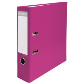 Exacompta - Ref 918415B - PP Lever Arch File - 320 x 290mm in Size, Suitable for Storing A4 Documents, 75mm Spine, Reinforced Finger Pull & Bottom Edge - Raspberry