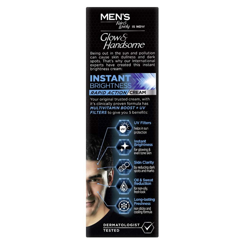 Fair & Lovely Glow & Handsome Instant Brightness Cream -