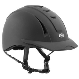 IRH Horseback Riding Safety Ergonomic Washable Rear Side Ventilation Equestrian Equi-Pro Helmet, Matte Black, X-Small