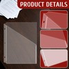 Fyess 15Pack 3 Hole Punch Clear Plastic Document Folders,Organized Up