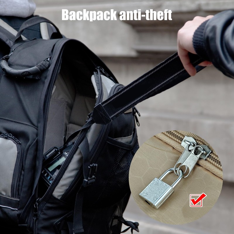 5 Pack Diary Padlock, Mini Locks with Keys, Tiny Luggage