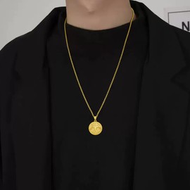 Lattd Tree of Life Necklace 18k Gold Plated Over 925 Sterling Silver Nordic Norse Family Tree Pendant Jewelry Gift for Men Women Boy Girl