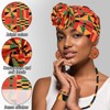 Kuscul 6 Pcs African Printed Outfits for Women with African
