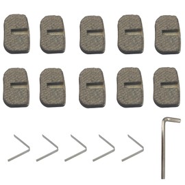 STRONGTHIUM 27 mm x 17 mm Brake Pads Mini Motorcycle Disc Brake Set of 10 for 49cc 50cc 97cc 100cc Gas Scooter Quad Go Kart Pocket Bike Compatible with Coleman CT100U Baja DB30 Motovox MBX10
