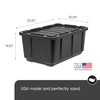 IRIS USA 589090 27 Gallon Utility Tough Stackable Plastic Storage