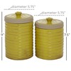 Deco 79 Decorative Jars, S/2 8", 9" H, Yellow