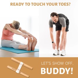 HOMELAM Innovative Muscle Stretching Device, Adjustable Length Hamstring Wooden
