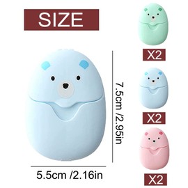 300 pieces mini travel paper, soap sheets, travel, paper soap, soap paper, portable soap with plastic box, for on the go, travel, camp, outdoor, hiking, small and easy to carry