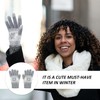NyxSeat 2 Pairs of Gloves with Snowflake Print, Winter Gloves