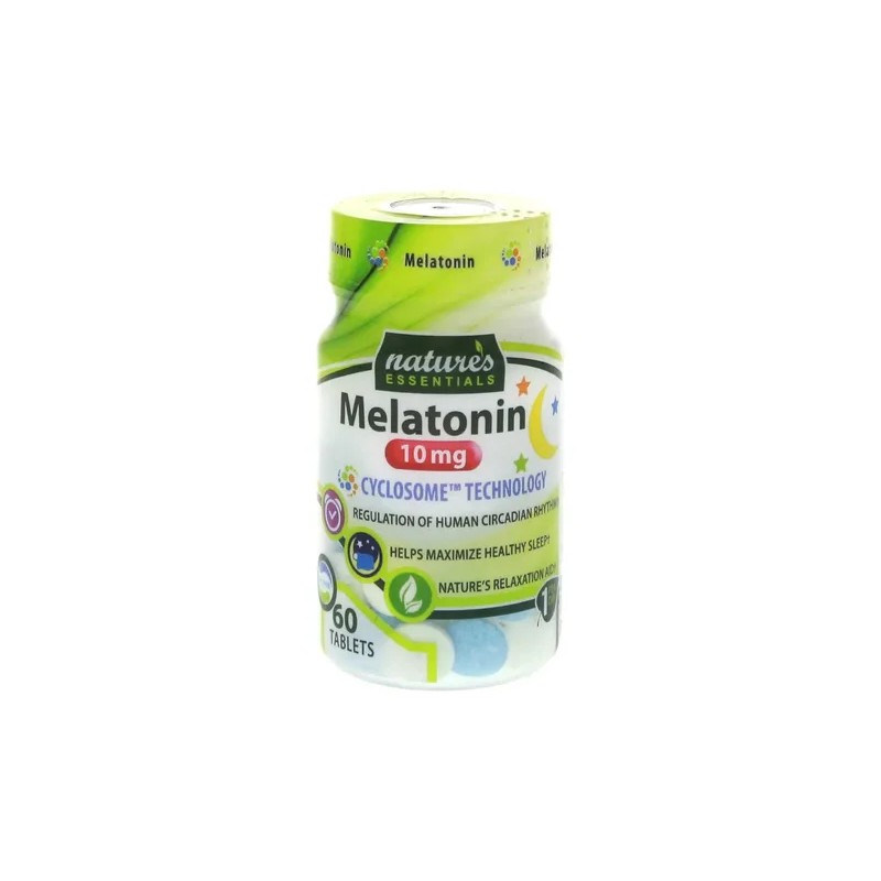 Natures Essentials Melatonina 10mg 2 Frascos 60 Tabletas
