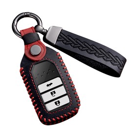 [Fucaten] Compatible Honda Key Case Key Cover Key Holder Compatible with Freed Odyssey Step Wagon RP Series Fit GK Series S660 CR-Z Vezel CR-V Jade Shuttle Civic Sedan Hatchback Type R Accord Insight