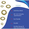 M3-12 Brass Washers, Form A Thick Flat washer Metal Grade