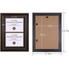 Space Art Deco, 14x20 Double Picture Frames for Two 8.5x11