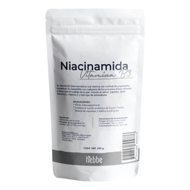 Niacinamida Pura 250 g | Vitamina B3 | Anti Acné Manchas y Poros | Reafirma Colágeno Elasticidad | Matifica y Refuerza Barrera
