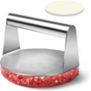 Stainless Steel Burger Press,5.5" Hamburger Smasher Tool,Non-Stick Round Burger Smasher