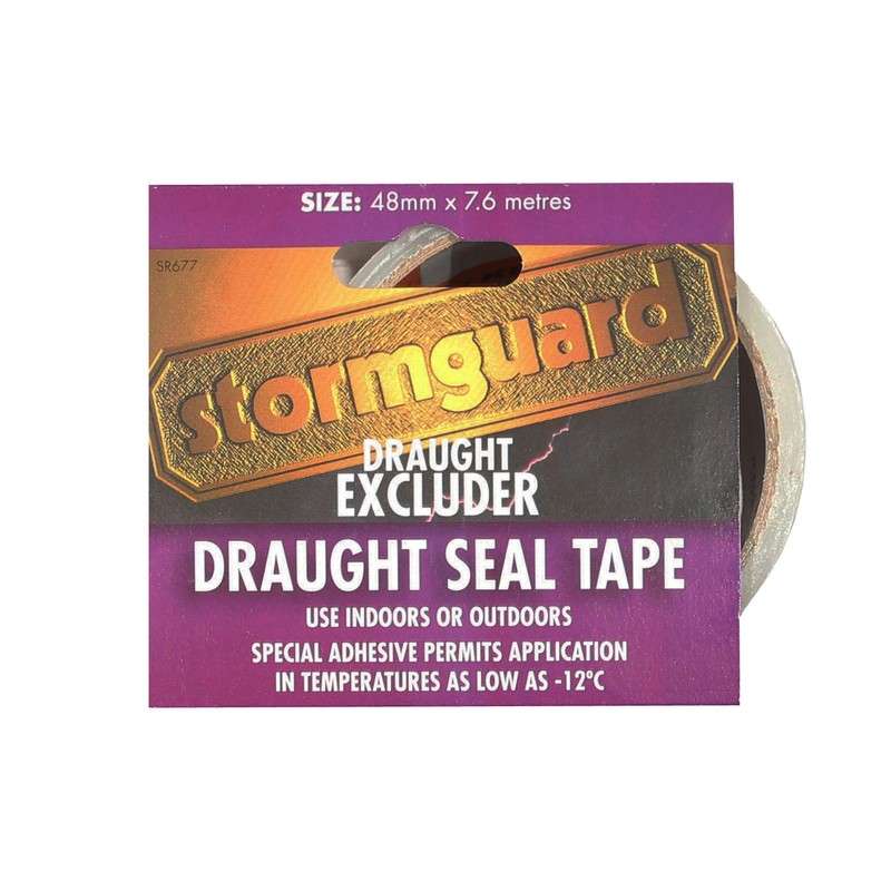 Stormguard 7.6m Draught Excluder Seal Jointing Tape Weather Strip Insulation
