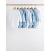 NEXT Long Sleeve Rompers 7 Pack Blue 0 Months