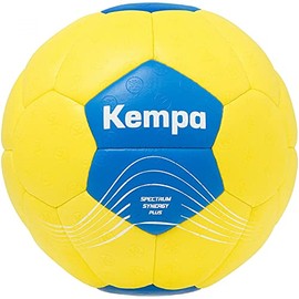 Kempa Spectrum Synergy Plus Handball Play and Training Ball with Unique 30 Panel Construction - Suitable for All Ages - Colour: Sweden Yellow/Sweden Blue