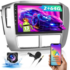 Fuluku for Honda Pilot 2006-2008 【2+64GB Carplay Radio】 Android Car Stereo with Wireless Carplay Android Auto, 9'' Touch Screen Car Radio GPS WiFi Bluetooth SWC FM RDS Mic Backup Camera