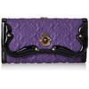 ANNA SUI Serpan Women's Long Wallet with Clasp, purple