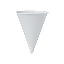 Solo Bare Eco-Forward Cone Cold Cups, 4 Oz., White, 5000/Carton (4BR-2050)
