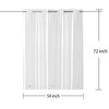 YISURE No Hook Needed Stall Size Shower Curtain Liner 54x72