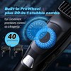 Beard Trimmer for Men with 3 Attachments, 40 Adjustable Precisions,