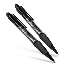 Destination Vinyl ltd Beautiful and comfortable Set of 2 Matching Pens BW - 3D Digital City Architecture #42394