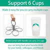 Super Carry 6-Cup Beverage Carrier,Drinks Tray Holiday,Foldable 6-Cup Coffee Carriers,Portable