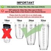 Replacement 24oz Blender Cups with Lid for Ninja, 7 Fins