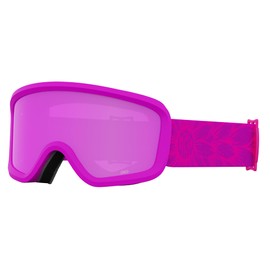 Giro Chico 2.0 Toddler Ski Goggles - Snowboard Goggles for Kids, Boys, and Girls - Purple Bloom Strap with Amber Pink Lens