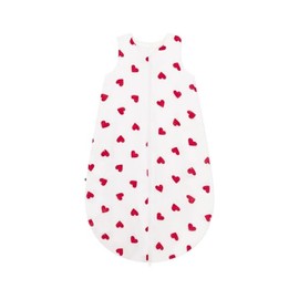 Petit Bateau Unisex Baby Sleeping Bag, white/red, 6-18 months