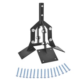 Weathervane Steel Adjustable Cupola Mount, Weather Vanes Mount for Roof with Mounting Brackets Extension, 4 Plates