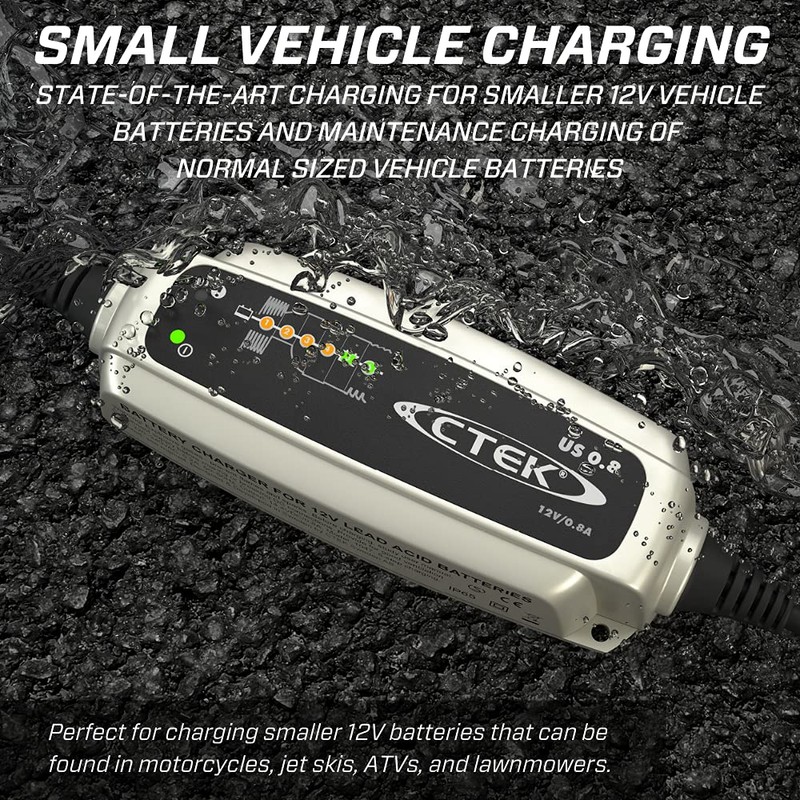 CTEK (56-865) US 0.8 12 Volt Fully Automatic 6 Step