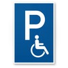 Komma Security Parking Disabled Sign 20 x 30 cm Sign