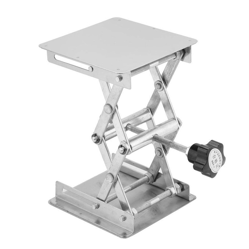 Lab Scissors Jack Stand, 3.9 x 3.9inch Stainless Steel Laboratory