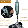Temzzer Gear Shift Knob Long Button Car Shift Handle Aluminum