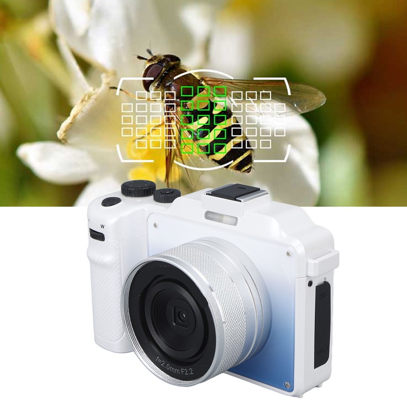 4K Digital Camera Front Rear Dual Lens 48 Megapixels 18X