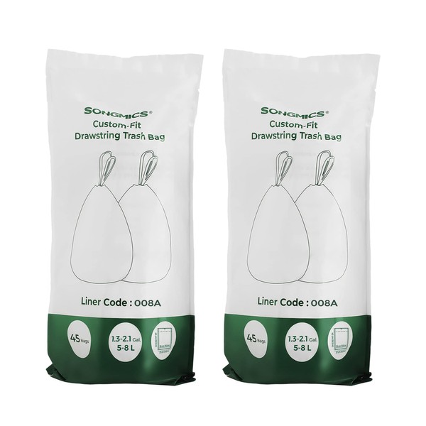 SONGMICS 8 Litre Trash Bags for Waste Separation 3 x