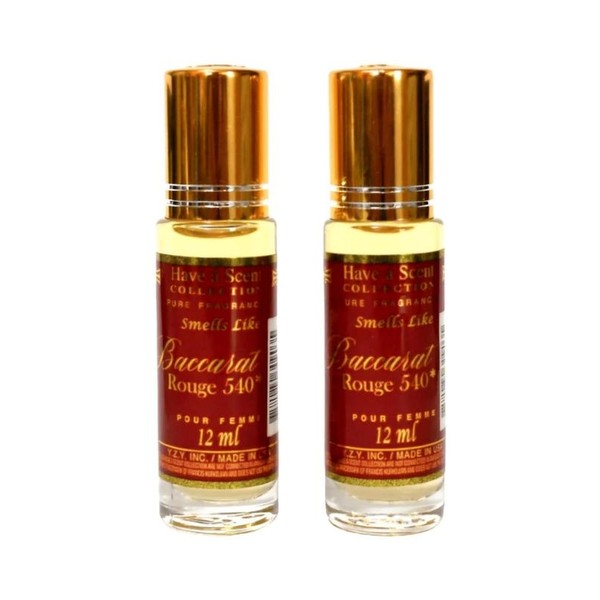 Baccarat Rouge 540 12ml (pack of 2) Oil-based fragrance rollerball